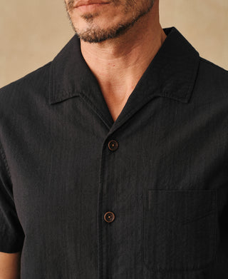 Overview of Italian Collar Salt-Shrunk Shirt