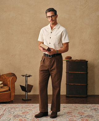 Overview of Italian Collar Salt-Shrunk Shirt