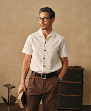 Overview of Italian Collar Salt-Shrunk Shirt