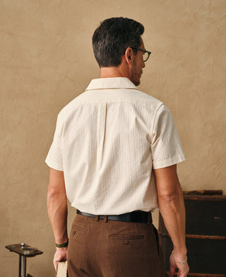 Overview of Italian Collar Salt-Shrunk Shirt