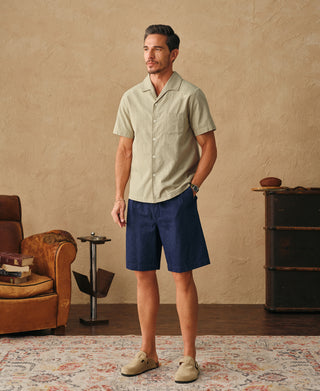 Overview of Italian Collar Salt-Shrunk Shirt