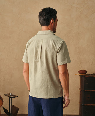 Overview of Italian Collar Salt-Shrunk Shirt