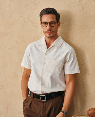 Overview of Italian Collar Salt-Shrunk Shirt