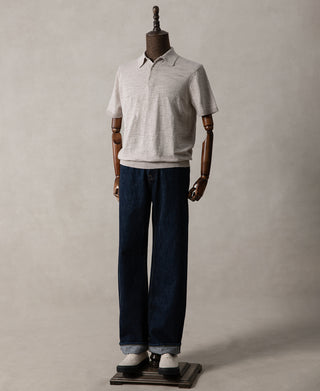 overview of Lightweight Slub Cotton Knit Polo