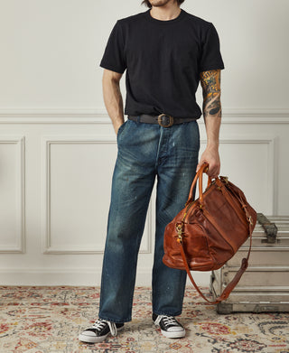 overview of Classic Fit Loopwheel Slub Cotton Pocket T-Shirt