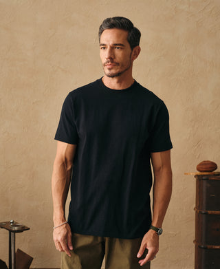 overview of Regular Fit Heavyweight Tubular Jersey T-Shirt