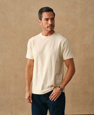 overview of Regular Fit Heavyweight Tubular Jersey T-Shirt