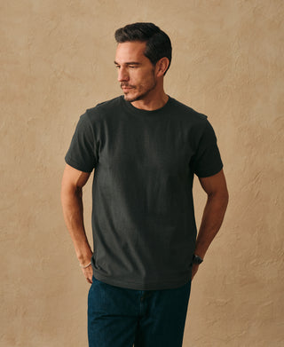 overview of Regular Fit Heavyweight Tubular Jersey T-Shirt