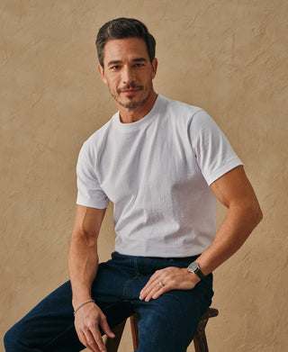 overview of Regular Fit Heavyweight Tubular Jersey T-Shirt