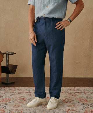Overview of Tapered Hemp-Cotton Blend Pants