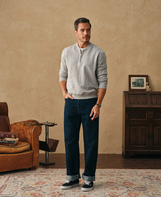 overview of Track Quarter-Zip Baseball Sweatshirt