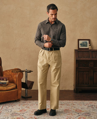 overview of Vintage Cotton Jaspé Workshirt