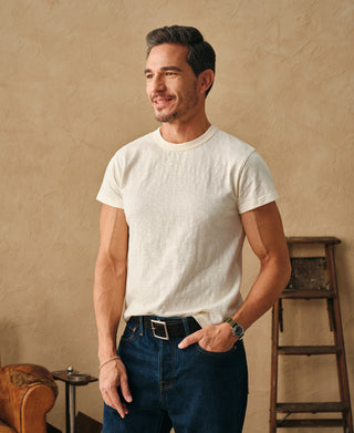 Overview of Vintage Slub Cotton Cap Sleeve T-Shirt