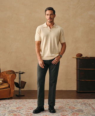 overview of Vintage Washed Tapered 5-Pocket Pants