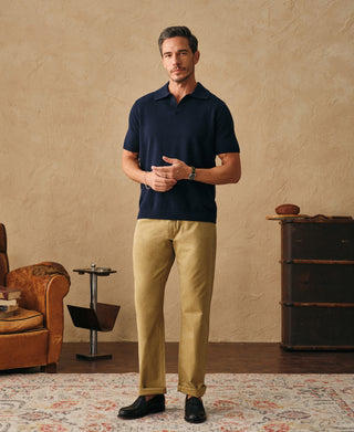 overview of Vintage Washed Tapered 5-Pocket Pants