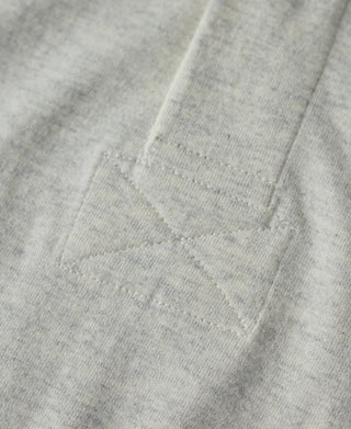 placket stitching of Classic Fit Jersey Tubular Rugby Shirt