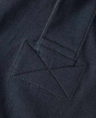 placket stitching of Classic Fit Jersey Tubular Rugby Shirt