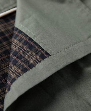 plaid lining of M-65 Water Repellent Poplin Short Parka