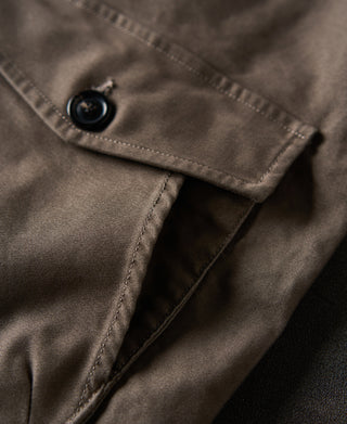 pocket detail of A-2 Moleskin Bomber Jacket