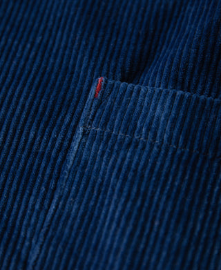 pocket detail of French Indigo-Dyed Corduroy Work Jacket