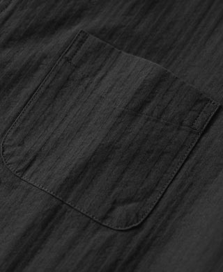 Pocket Detail of Italian Collar Salt-Shrunk Shirt