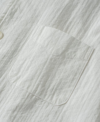 Pocket Detail of Italian Collar Salt-Shrunk Shirt