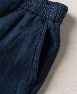 Pocket Detail of Tapered Hemp-Cotton Blend Pants