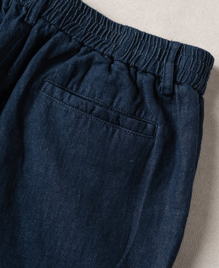 Pocket Detail of Tapered Hemp-Cotton Blend Pants