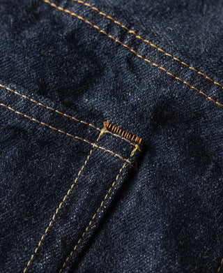 pocket stitching of 1955 Classic Biker Selvedge Denim Jeans