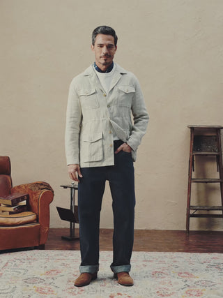 Linen Safari Jacket