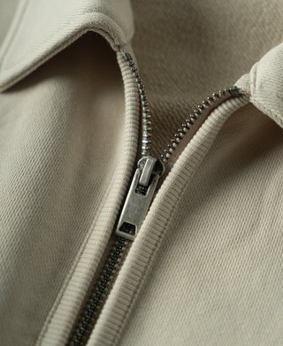 quarter-zip placket of Heavyweight Quarter-Zip Collar Sweatshirt