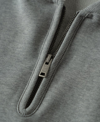 quarter-zip placket of Track Quarter-Zip Baseball Sweatshirt