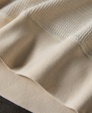 rib-knit hem of Honeycomb Waffle Knit T-Shirt