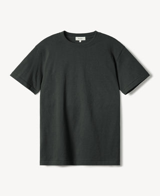 Regular Fit Heavyweight Tubular Jersey T-Shirt in Vintage Black