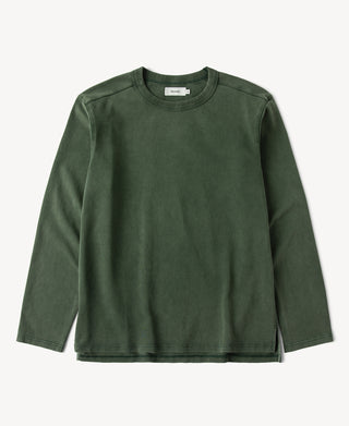 Retro Washed Long-Sleeve T-Shirt in Washed Green