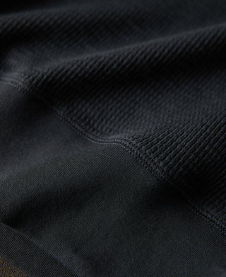 rib-knit hem of Honeycomb Waffle Knit T-Shirt