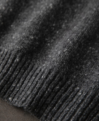 rib-knit hem of Roll Neck Pure Wool Fisherman Sweater