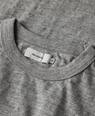 ribbed collar of 1900s Slub Cotton Jersey Boxy T-Shirt