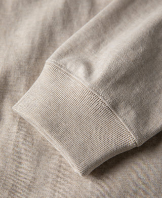 ribbed cuff of 1930s Loopwheel Cotton Henley Shirt