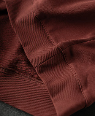 ribbed hem of Heavyweight Quarter-Zip Collar Sweatshirt