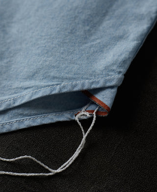 runoff chain-stitched construction of Military Wash Chambray Workshirt