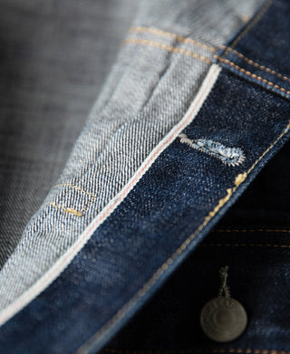 selvedge denim fabric of 1950s Type 2 Selvedge Denim Jacket