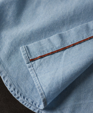 selvedge seam of Military Wash Chambray Workshirt