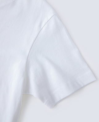 short sleeve of Classic Fit V-Neck Tubular Cotton T-Shirt