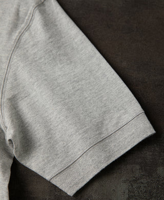 short sleeve of Heavyweight Cotton Tubular Short-Sleeve Henley Shirt