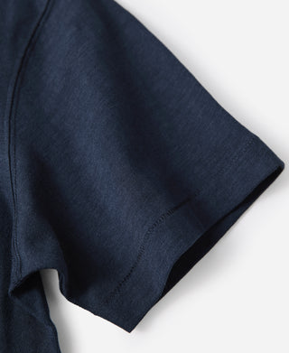 short sleeve of Classic Fit Loopwheel Slub Cotton Pocket T-Shirt