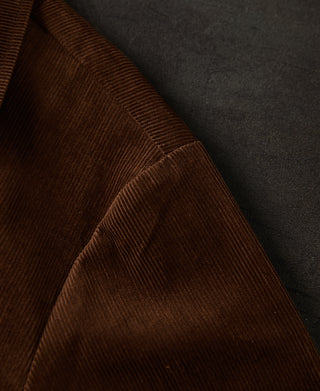 shoulder detail of 1940s French Corduroy Chore Coat