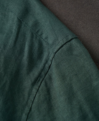 shoulder detail of 1950s Italian Collar Linen Shirt