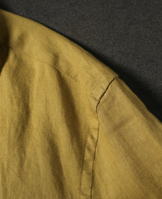shoulder detail of 1950s Italian Collar Linen Shirt