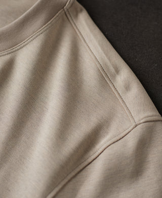 shoulder detail of Classic Fit Cotton and Modal-Blend T-Shirt